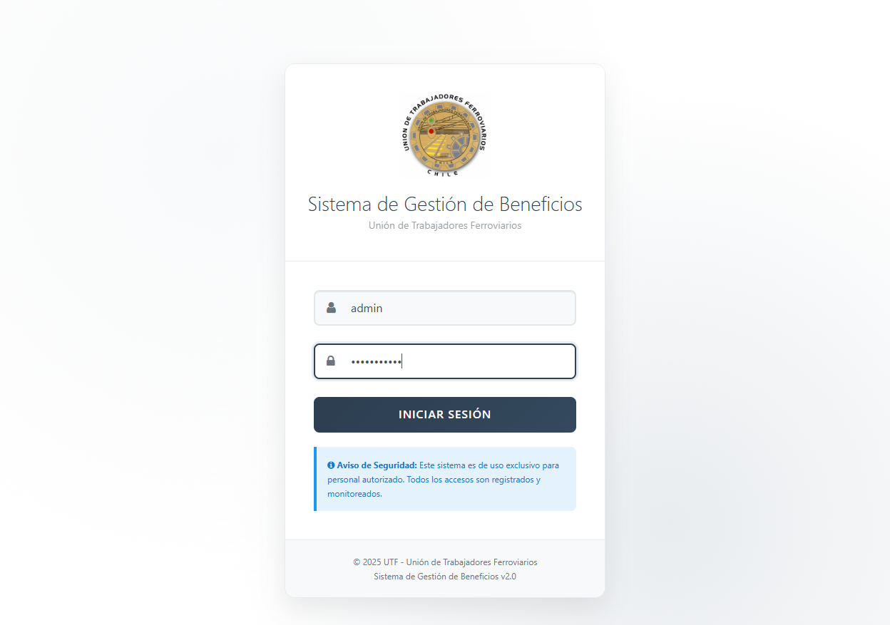 Sistema de Beneficios UTF